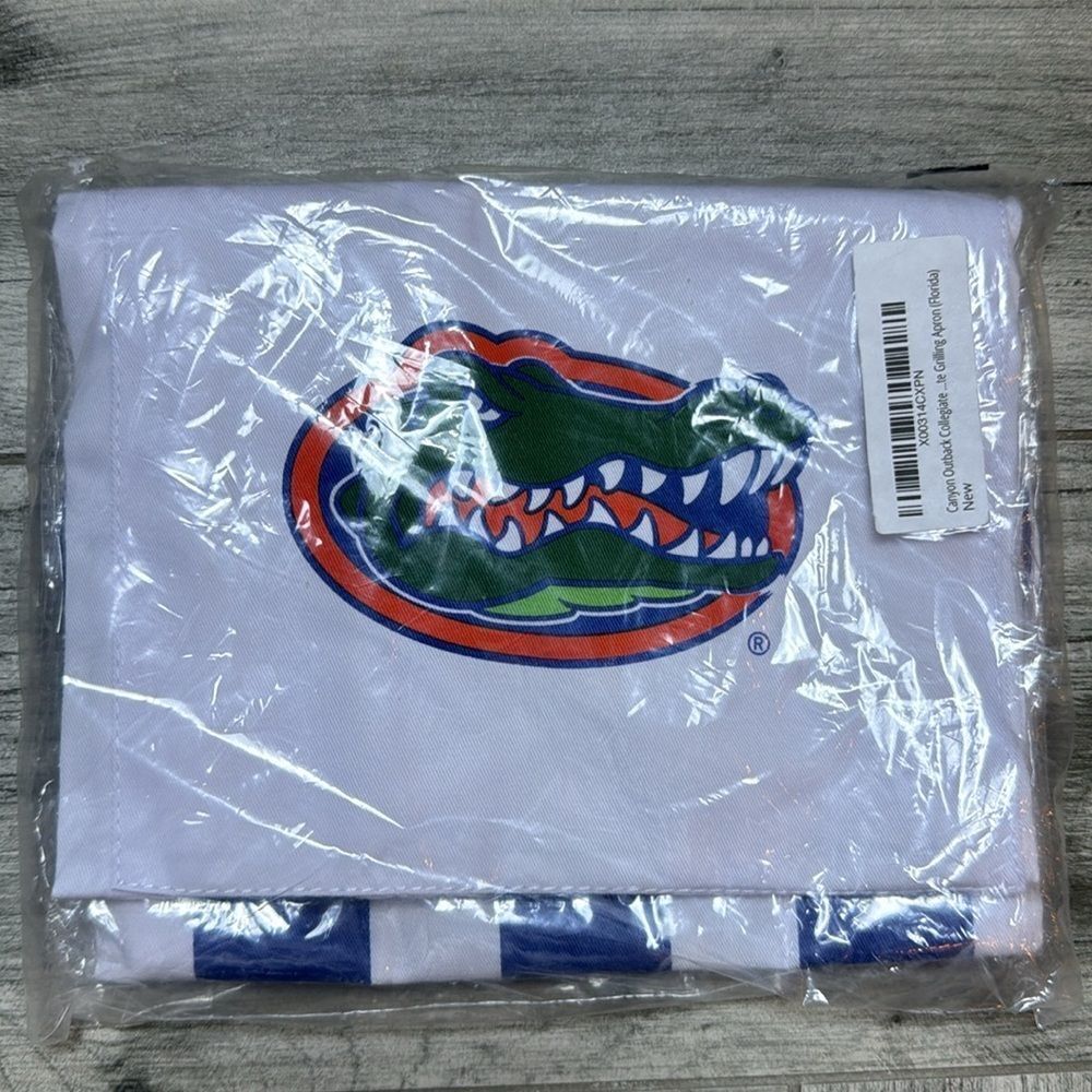 Desden Mens Tailgate Team Spirit Apron Striped Florida Gators NWT